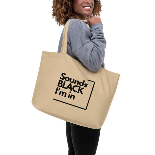 Large organic tote bag