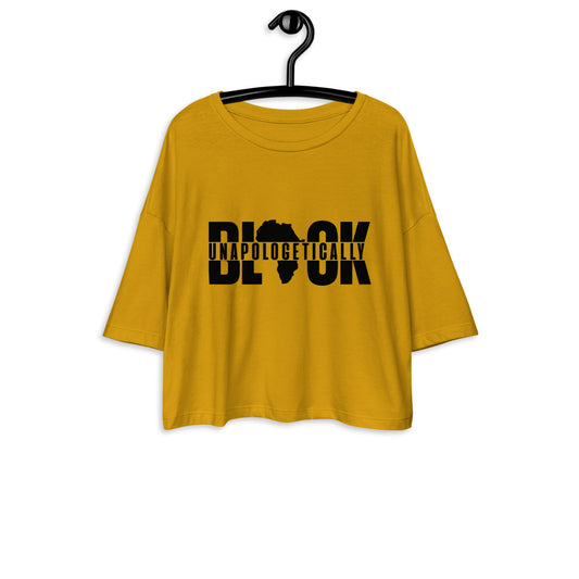 Unapologetically BLACK Loose Crop Top